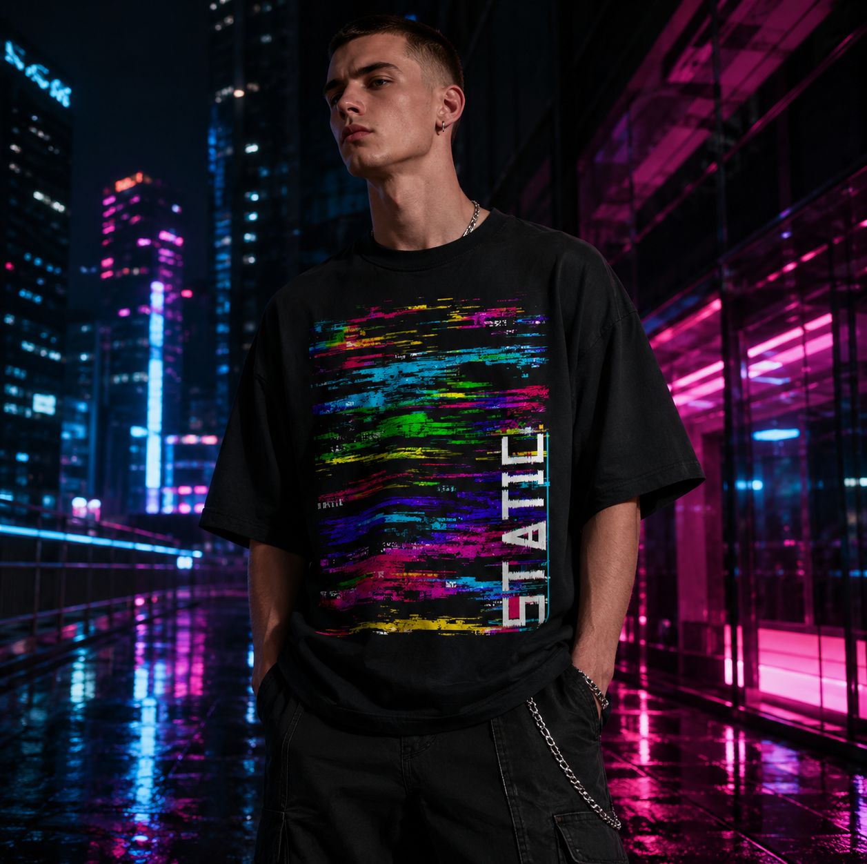 Spectrum Drag Vintage Washed Oversized Tee