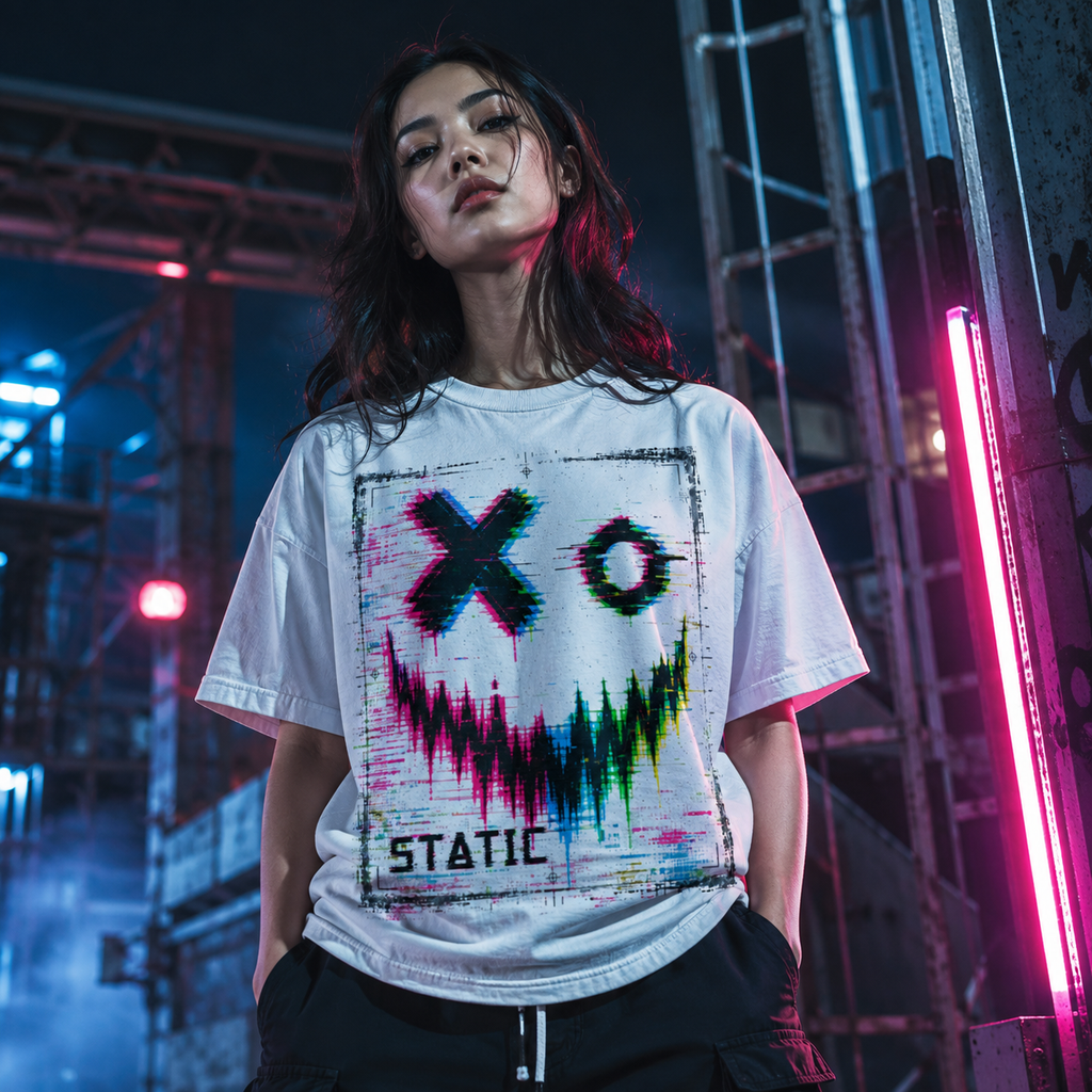 Signal Grin Drop Shoulder Tee