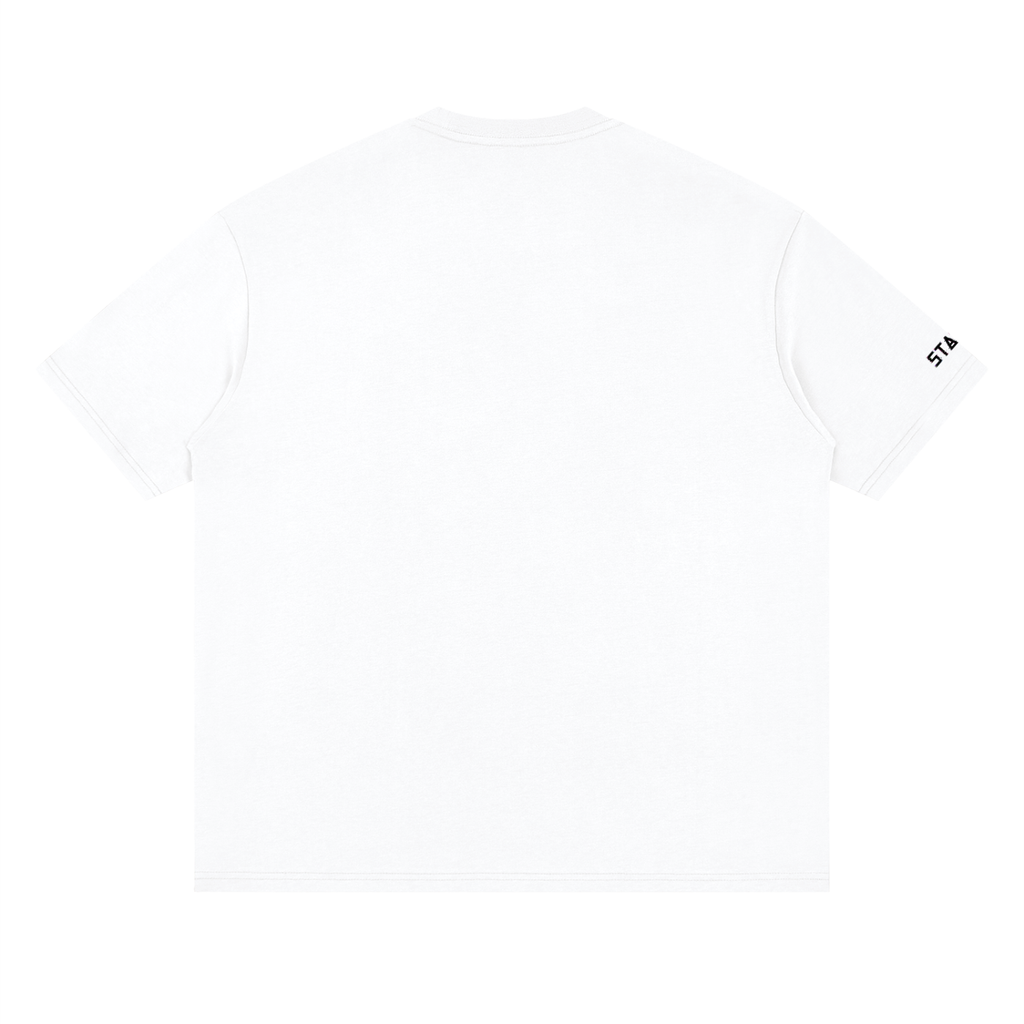 Color Shift Drop Shoulder Tee