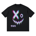 Glitch Smile Drop Shoulder Tee