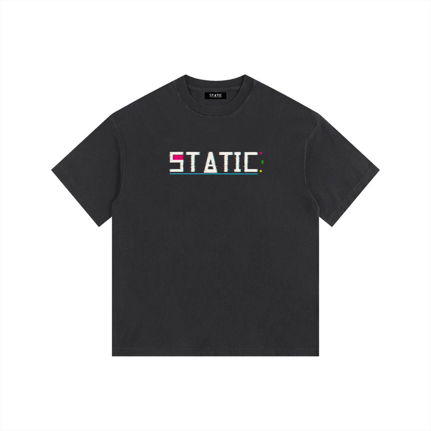 Data Break Vintage Washed Oversized Tee