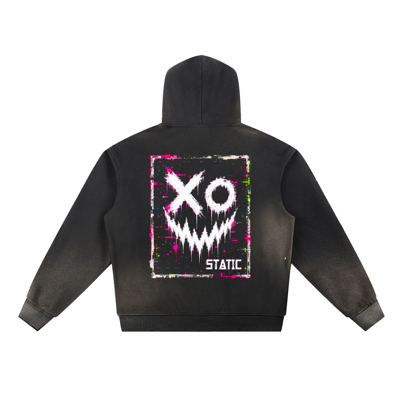 Burnout Fault Frayed Fleece Hoodie