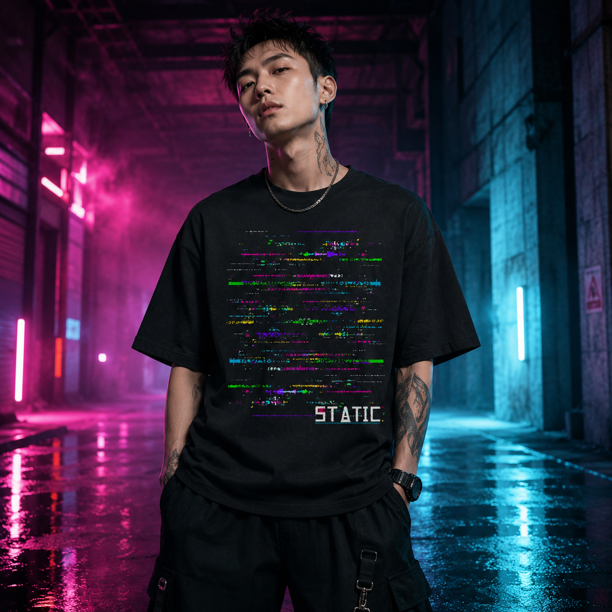Packet Loss Vintage Washed Oversized Tee