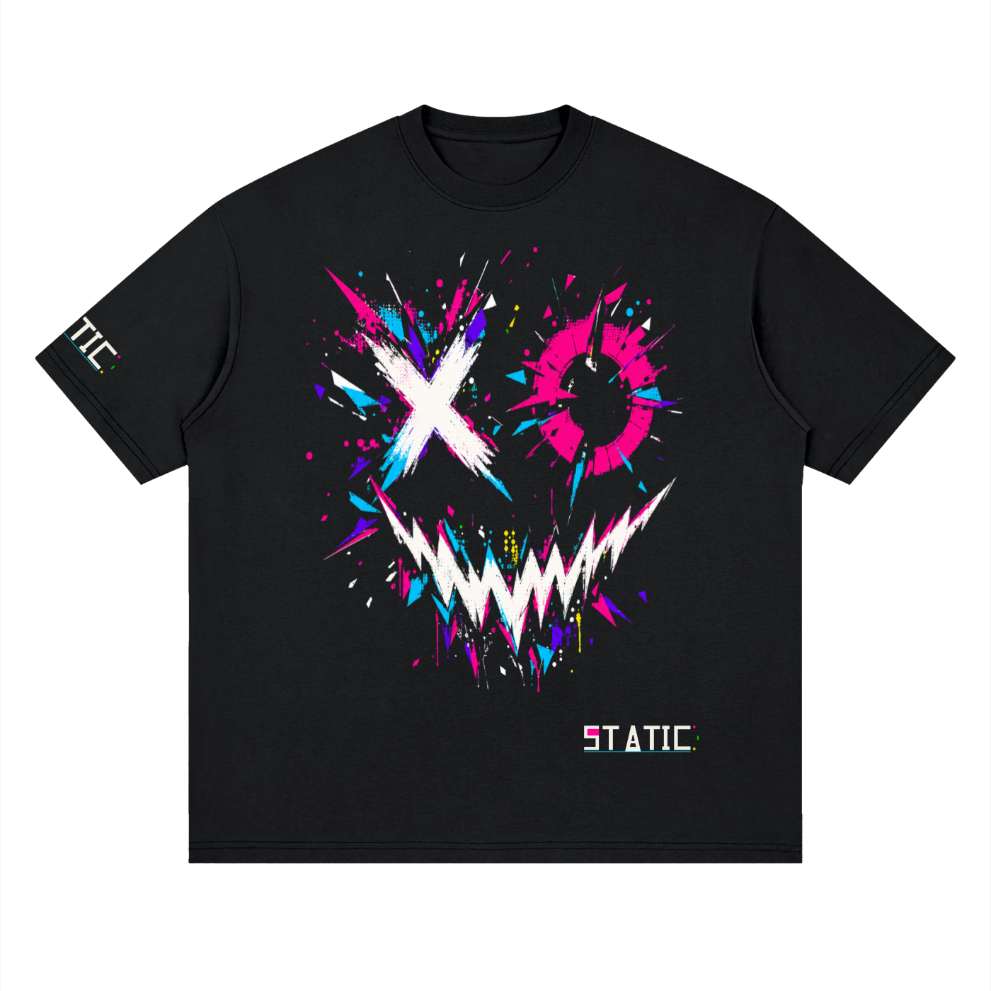 Shatter Smile Drop Shoulder Tee