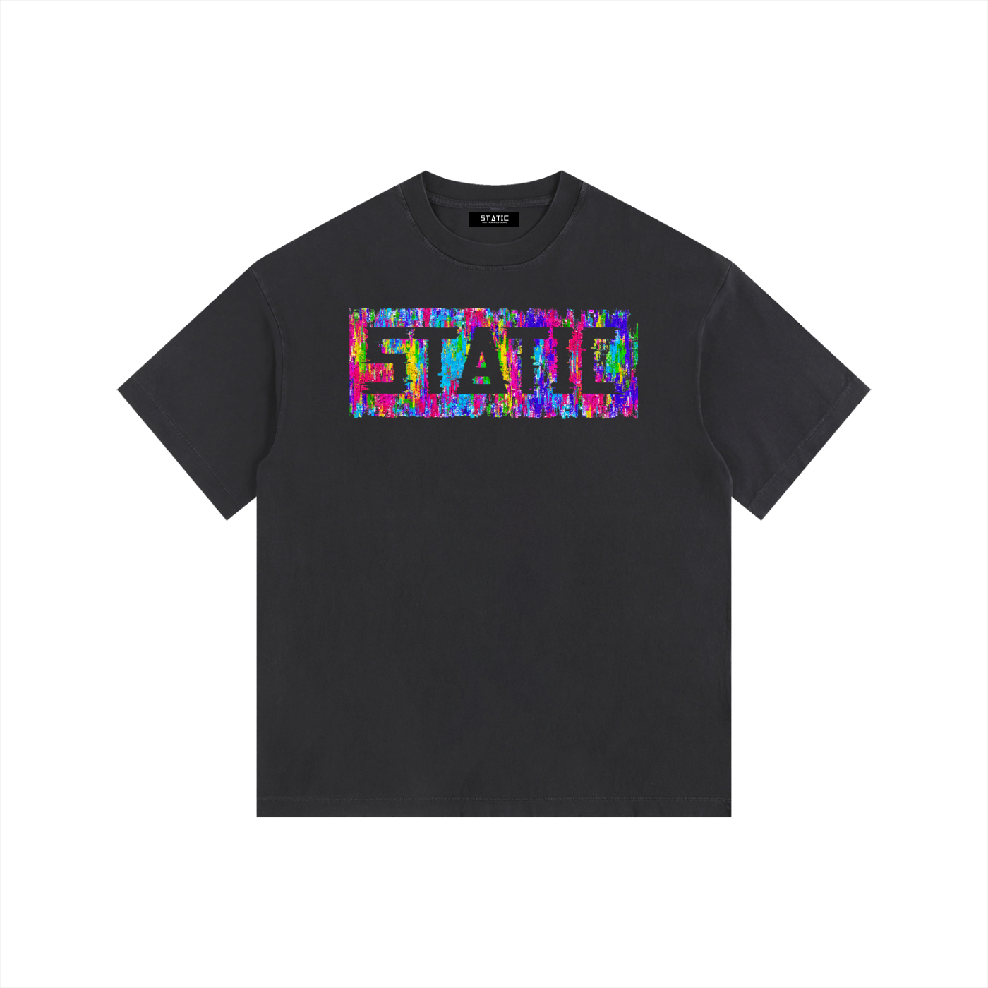 Color Collapse Vintage Washed Oversized Tee