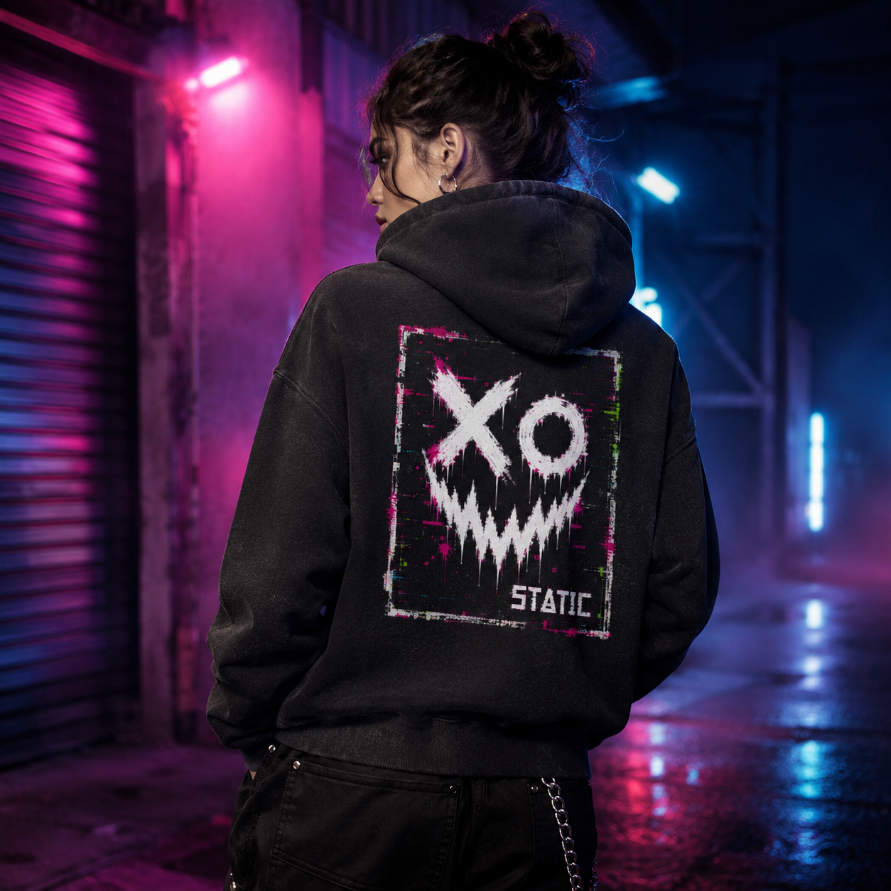 Burnout Fault Frayed Fleece Hoodie
