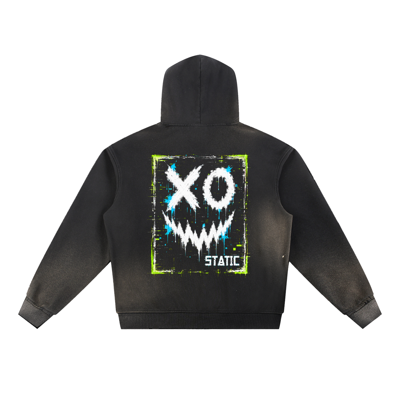 Toxic Smile Frayed Fleece Hoodie