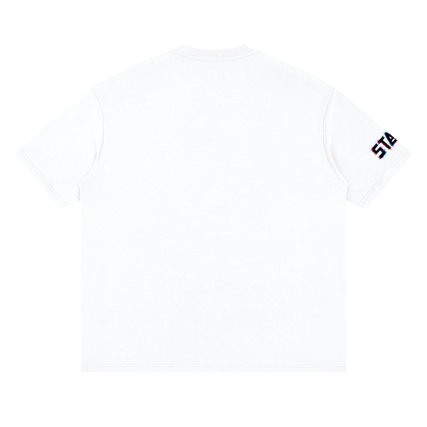 Error Grin Drop Shoulder Tee — White