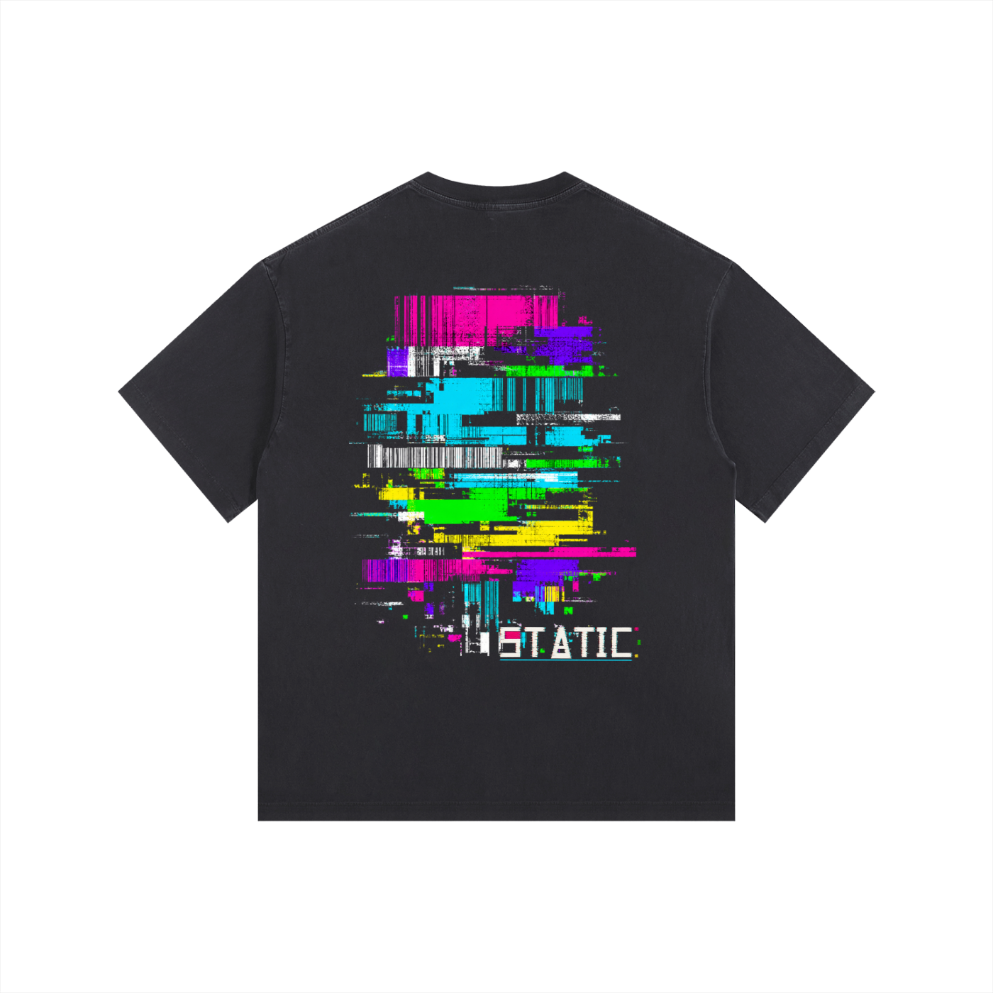 Data Break Vintage Washed Oversized Tee