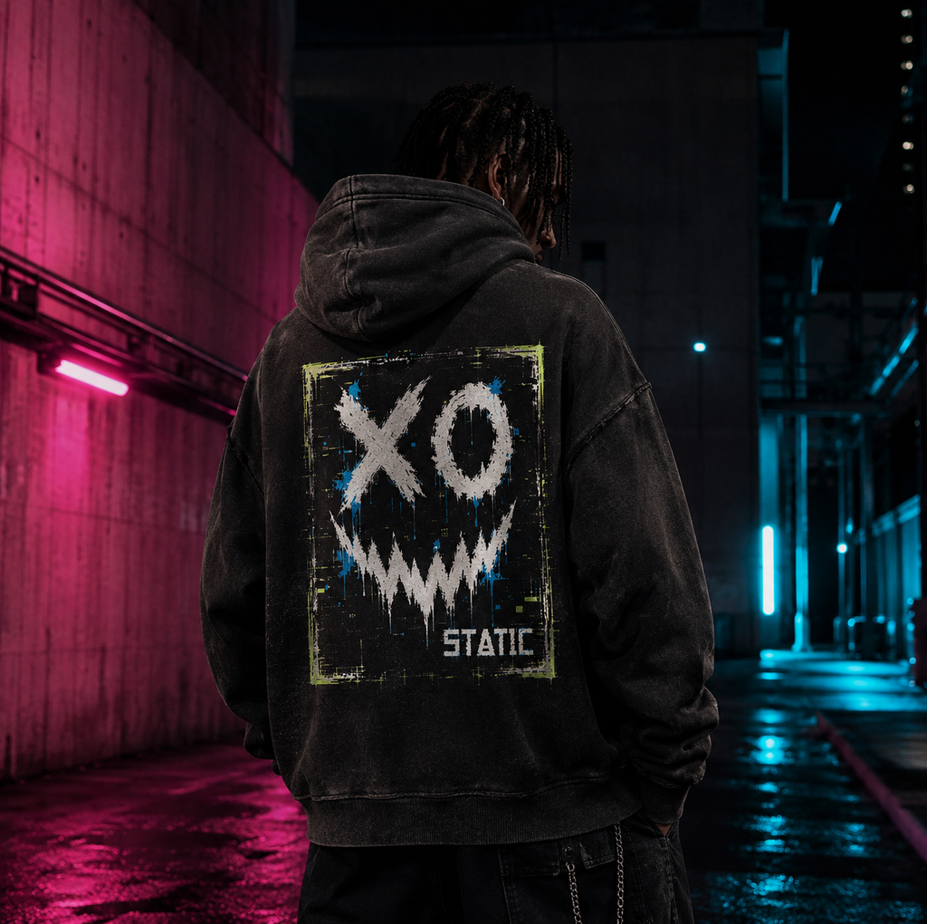 Toxic Smile Frayed Fleece Hoodie