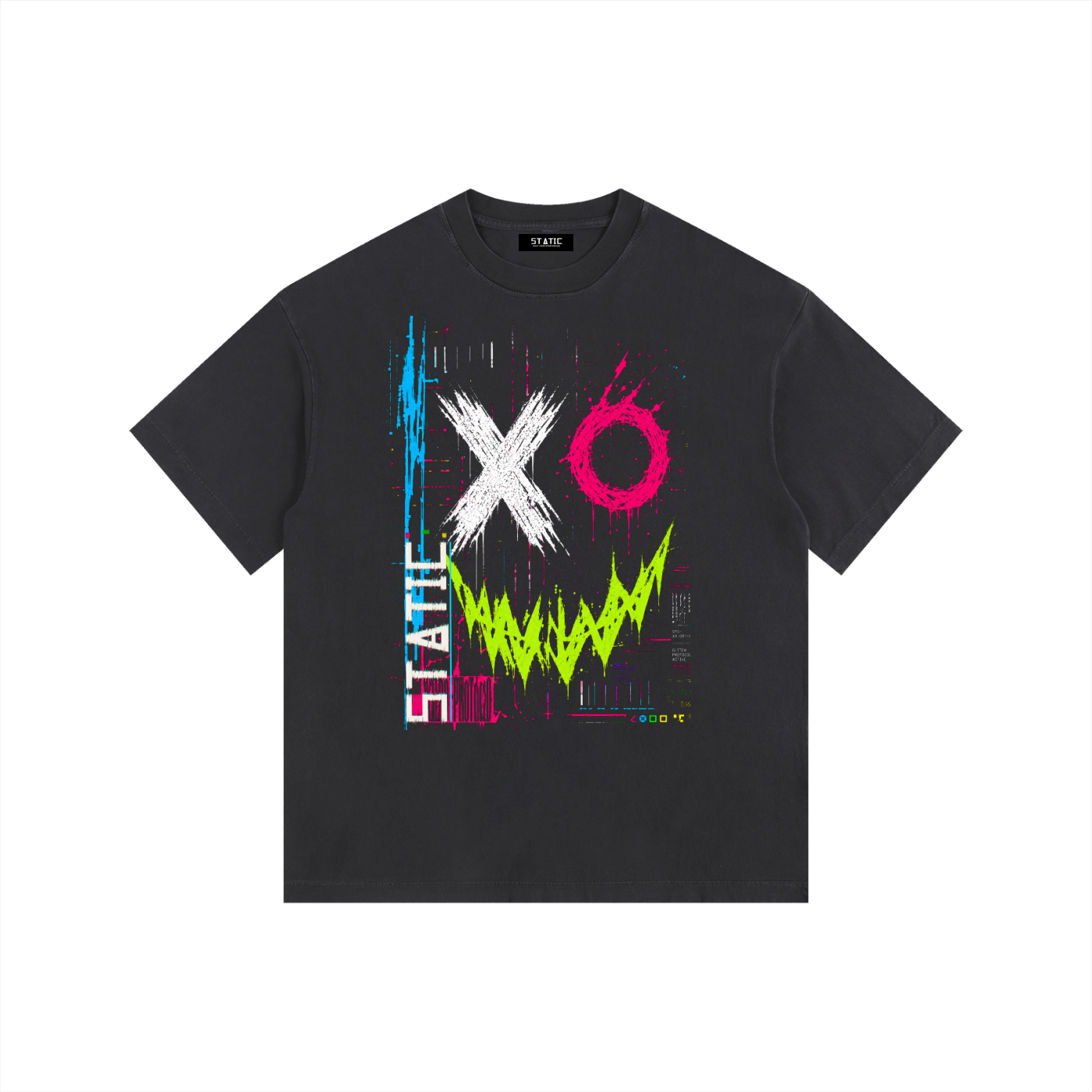 Acid Grin Vintage Washed Oversized Tee