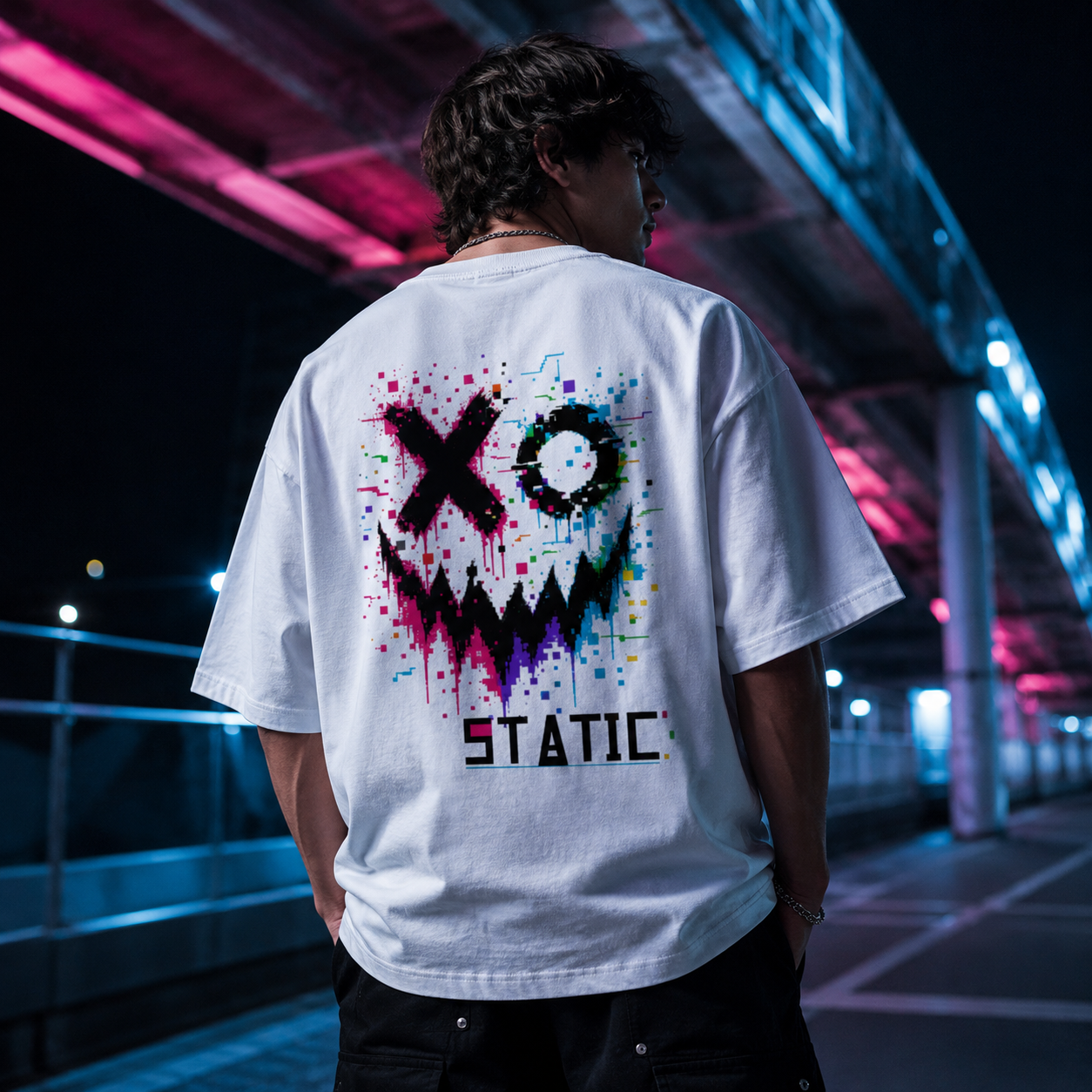 Pixel Riot Oversized Tee